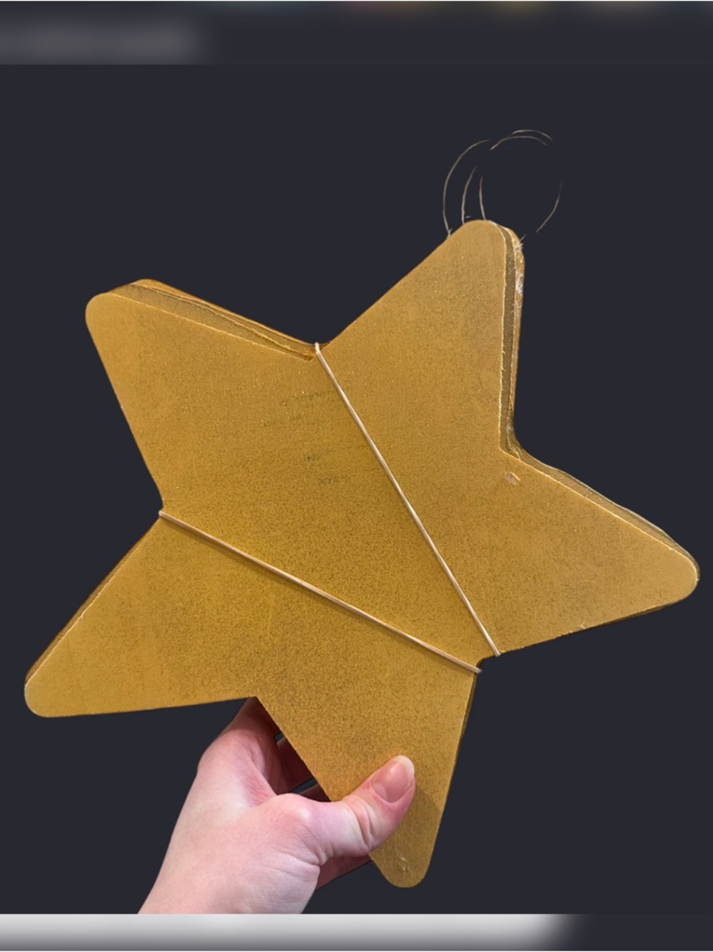 Seven Gold Star Wooden Decorative Cutouts